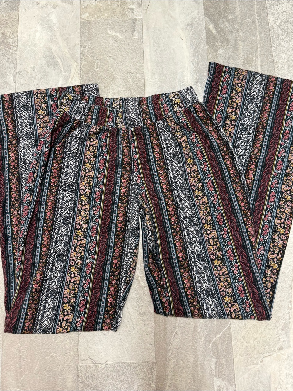 Figs & Bleu Multicolor Boho Stripe Pants size M